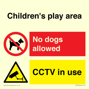 Children's play area. No dogs allowed, CCTV in use
